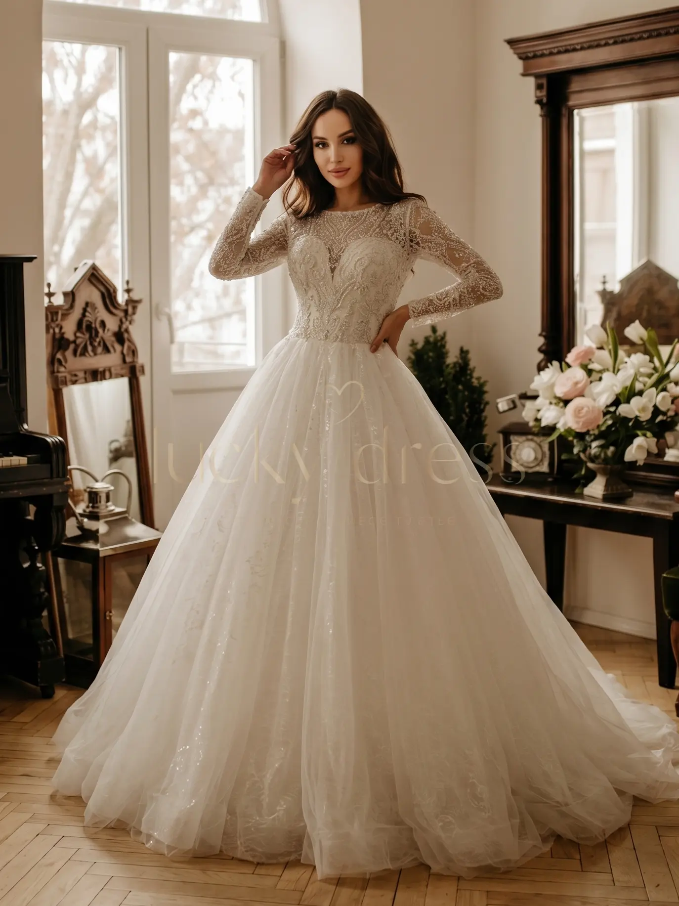 Пышное свадебное платье Эйджен